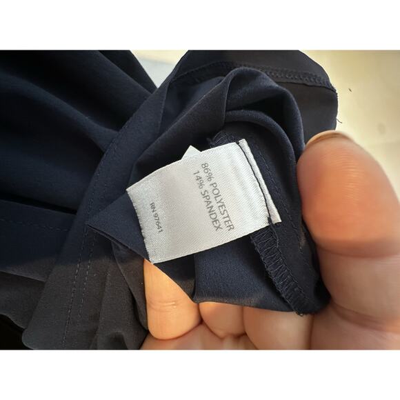 J. Jill Fit Plus Size 4X Women Lightweight Pullover Shift Dress Navy Blue AC5 - Picture 9 of 10